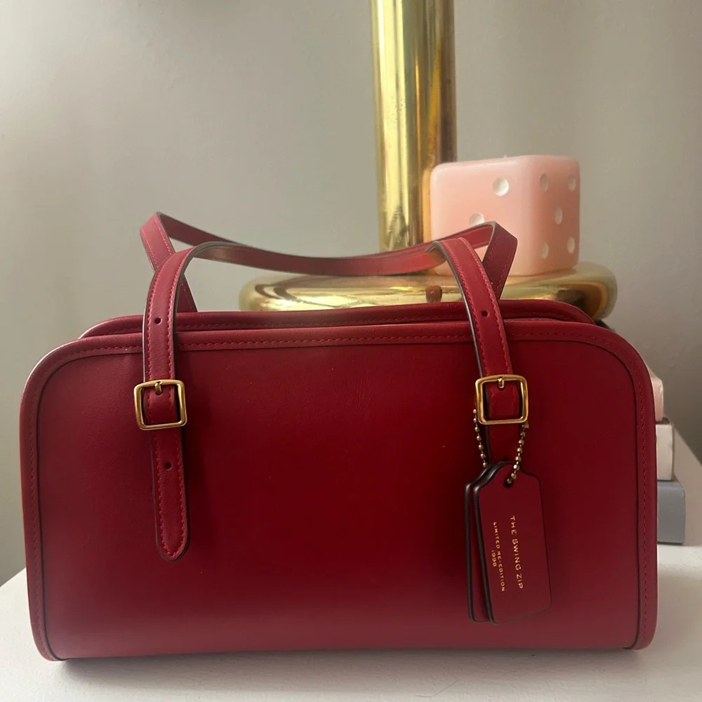 Coach Swing Zip in Ruby Red - Picture 5 of 6